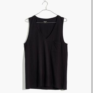 Whisper Cotton V-Neck Pocket Tank